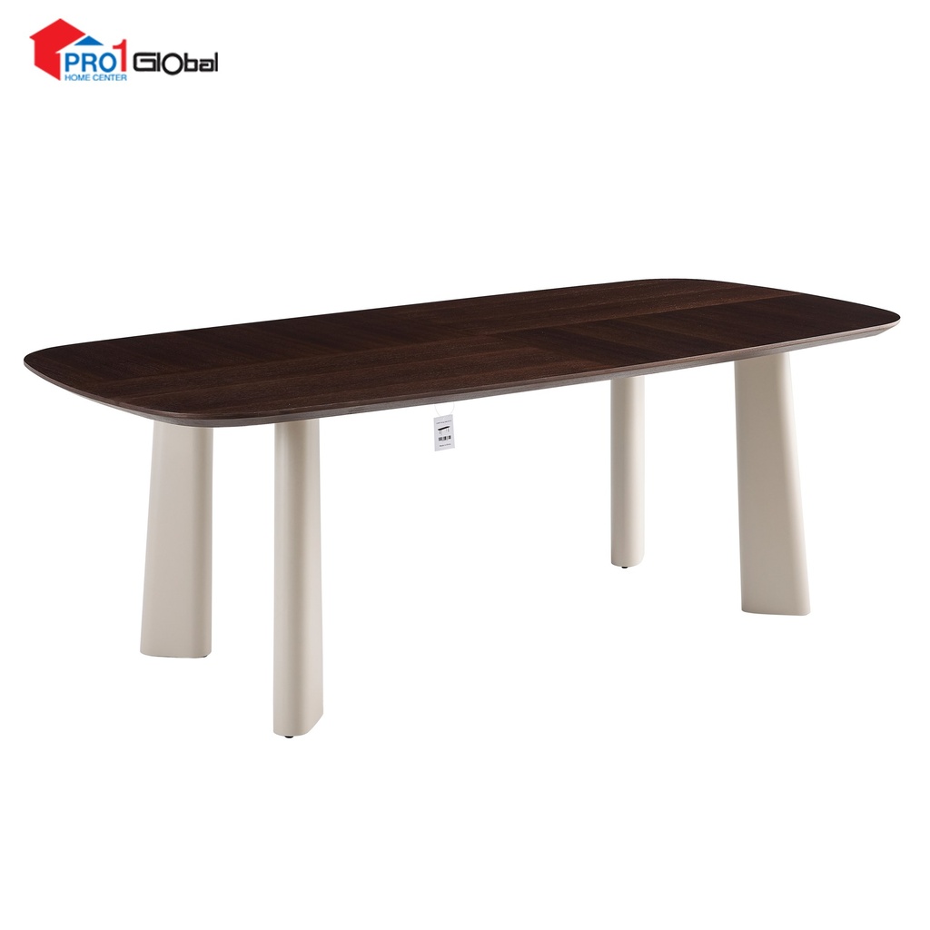 [2000000674155] Comfy MDF Dinning Table With Metal Leg DT172 (L215xW105xH75)cm