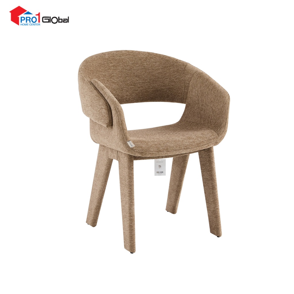 [2000000674094] Comfy Dinning Chair Iron Leg With Fabric DC378 ( L64.5xW57xH80.5)cm