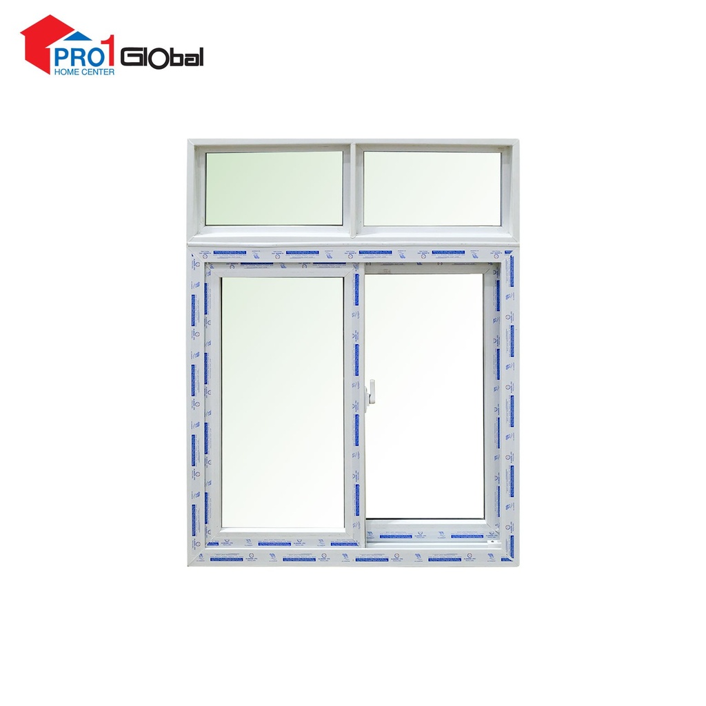 [2000000490816] Aladdin UPVC Fixed & Slide Window 80mm Frame (W3ft x H4ft)Sola Green