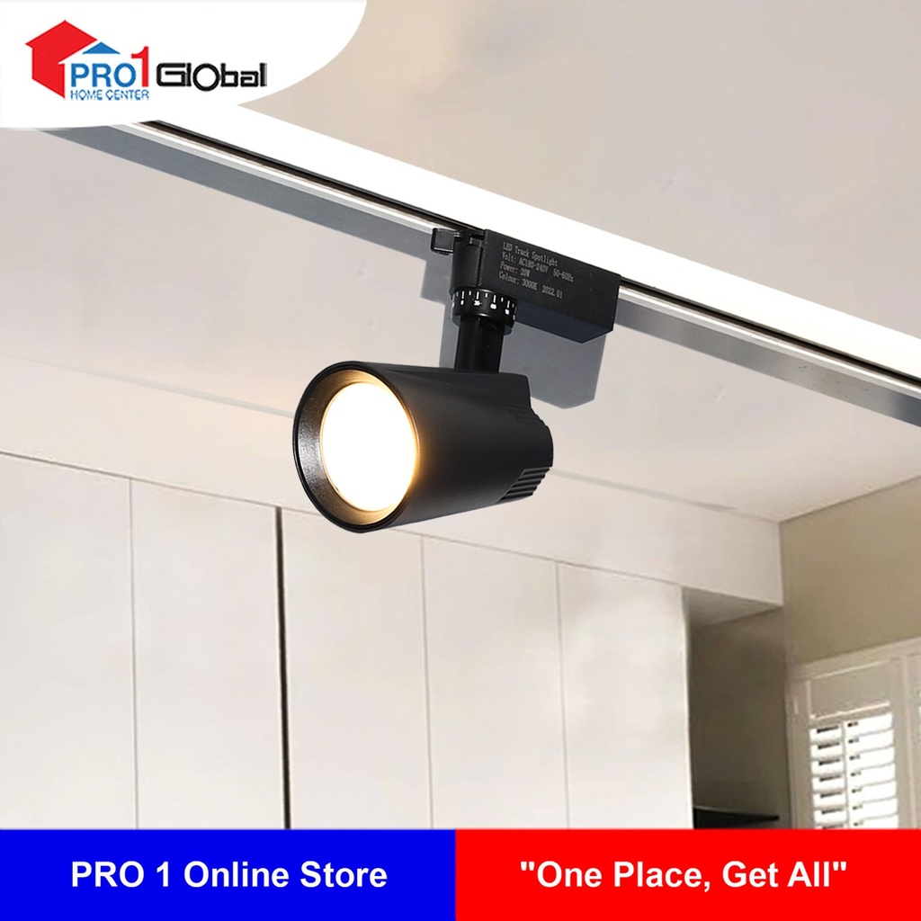 [2000000364070] Ganva LED COB Track Light 20W 3000K GW1D19 BK