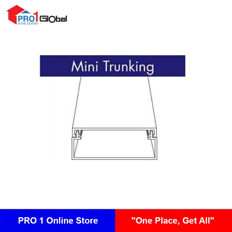 [2000000207469] WIREMAN uPVC Mini Trunking 50mmx16mm (2in) White
