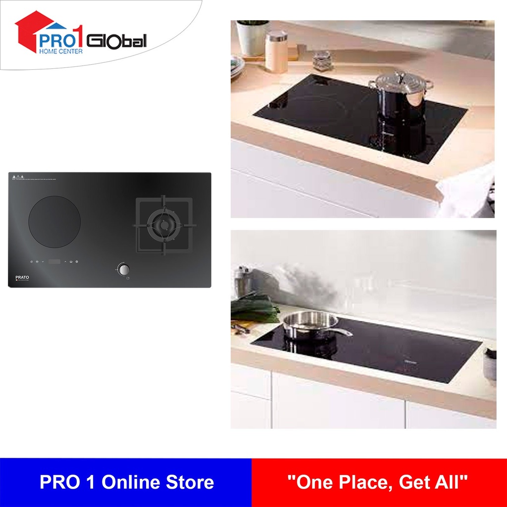 [2000000277868] Prato Induction and Gas Hob PRTKHB782IGTG1