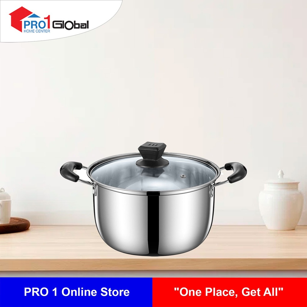 [2000000392691] Cheffy Steel Pot LY1-1 (20x20x11.5)cm