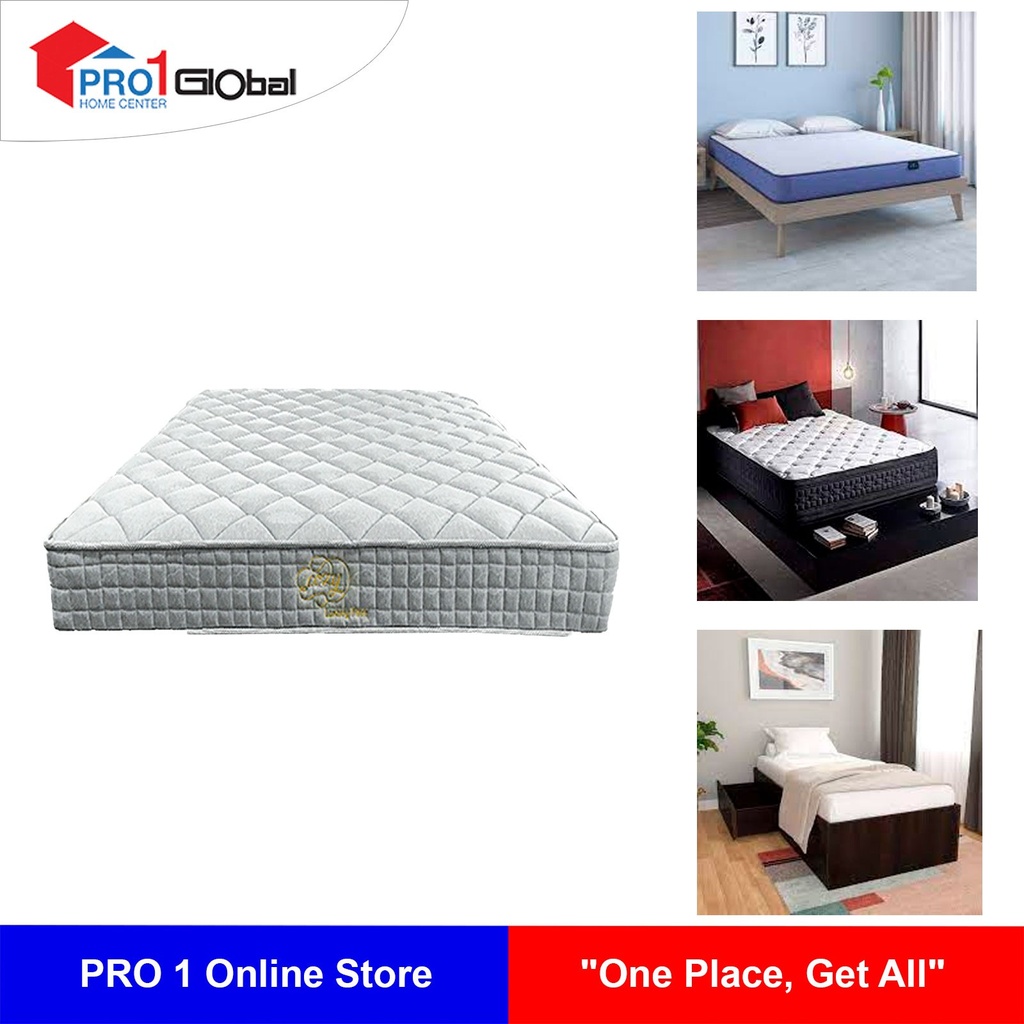 [9724200802233] Cozy Delux King Spring Mattress (6ftx6.5ftx9in)