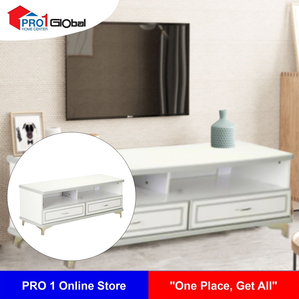 [2111201033914] SH Gray & White TV Stand GWTV-3391(1180x445x480mm)