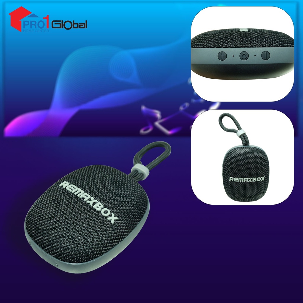 [6954851220688] (Discon) REMAX Wireless Speaker Portable Vansound Series RB-M16 (Black)