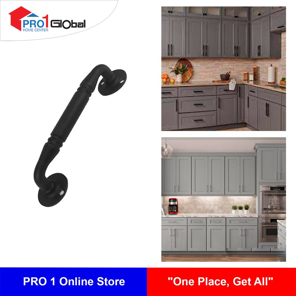 [2000000276175] Tomos Door Handle MWL002-1 4Inches BL [ASM]
