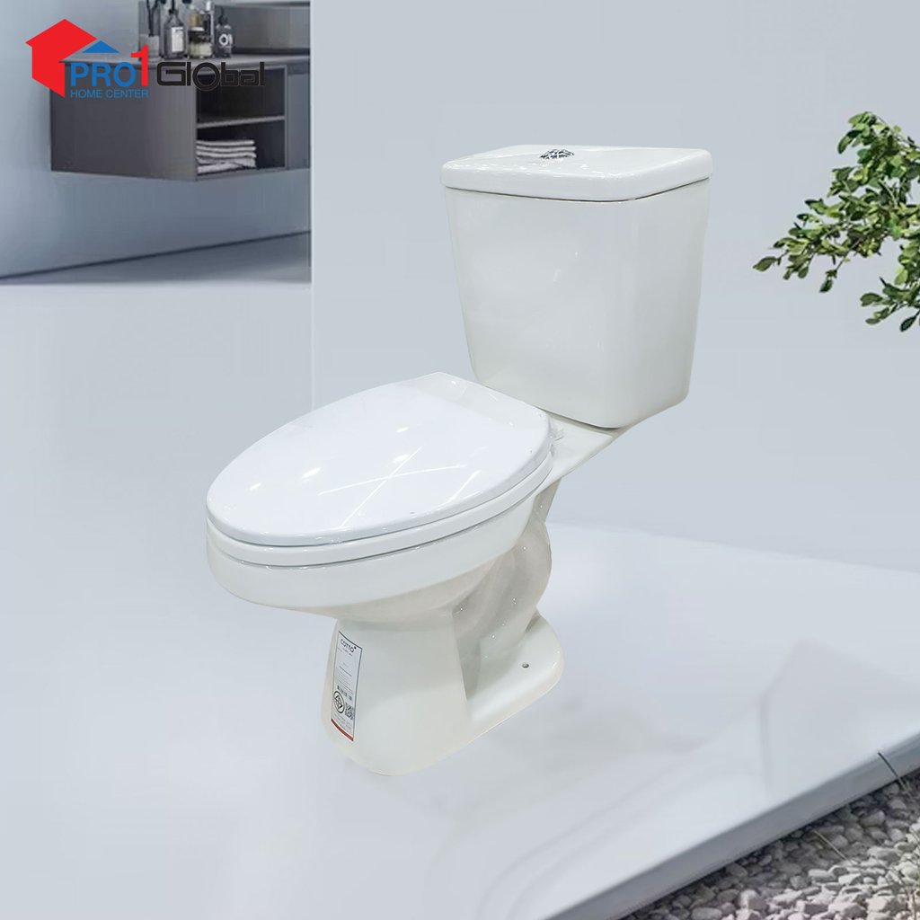 [8852425146809] COTTO Two Piece Toilet WINNIE S-Trap C13971 (380x695x735mm)WH