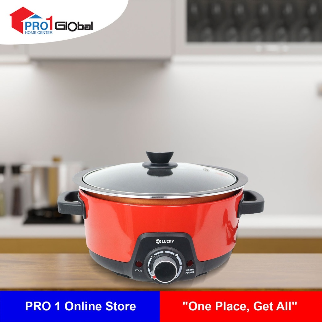 [2000000336831] Lucky Multi Cooker LHP-409T (Non-stick,4Lit,1450W)