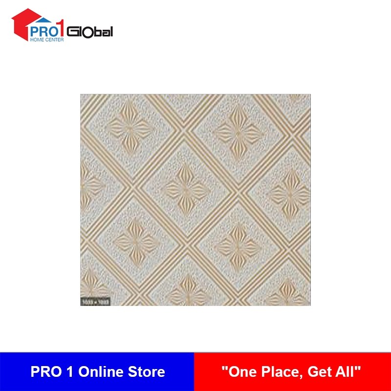 [2000000167503] DECO PVC Ceiling Gypsum Board 239-1 (603x603x7.5)mm Gold