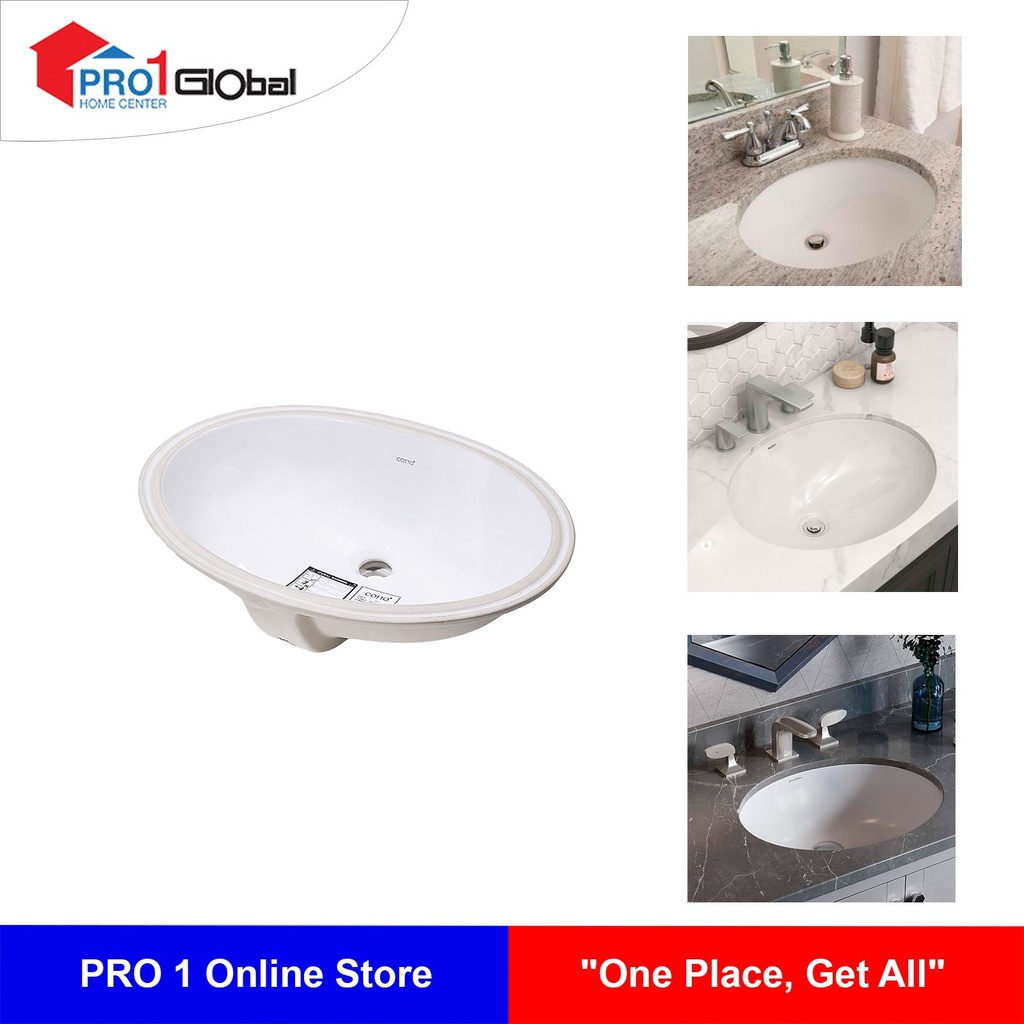 [8852425428172] COTTO Under Counter Basin MARLOW C017 (560x410x205mm)WH