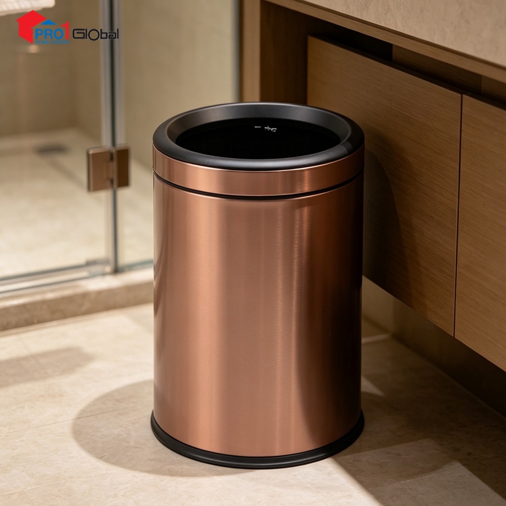 [2000000664378] Ulmus Dustbin PP Bucket LJ644-10 (10Ltr) Rose Gold