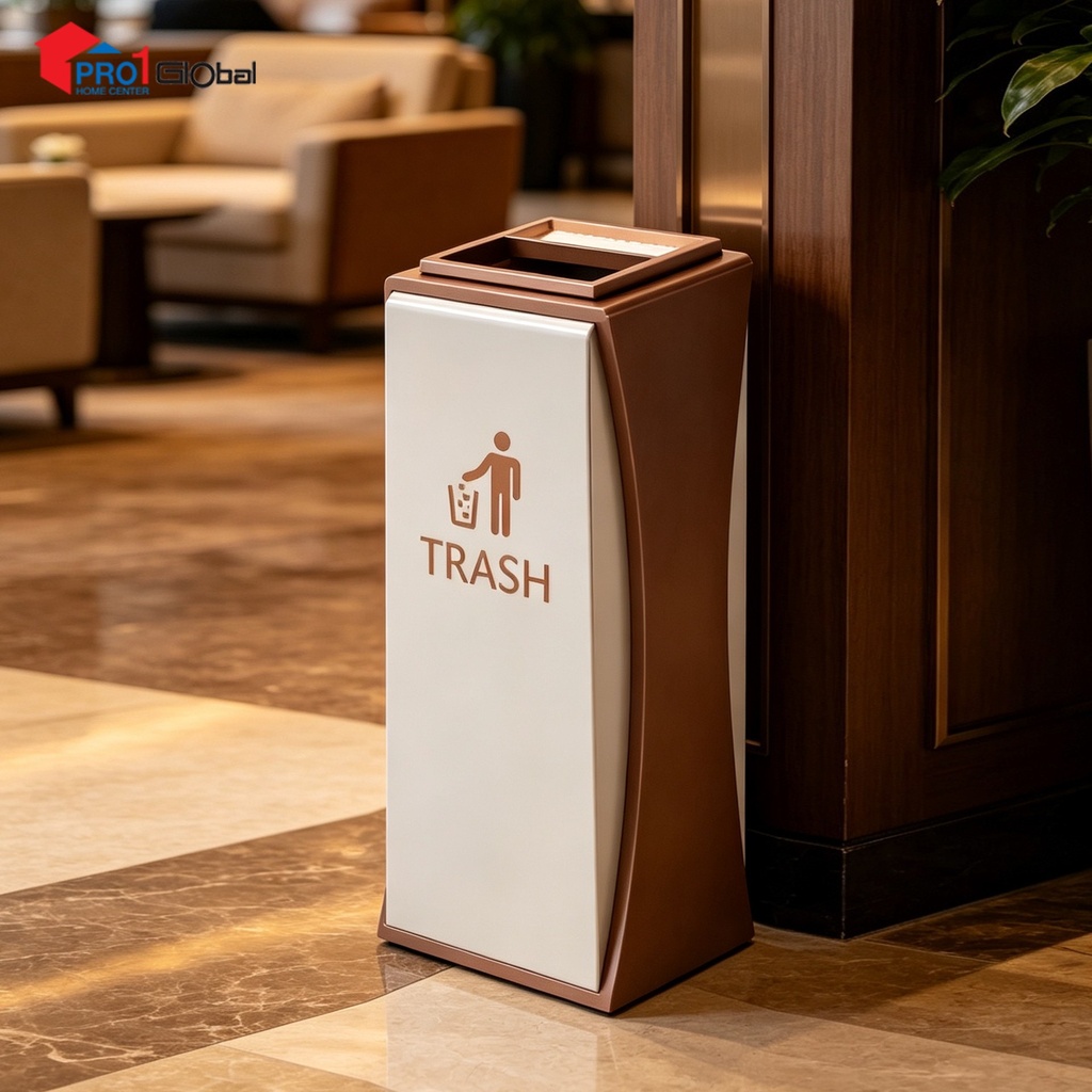 [2000000668888] Ulmus Dustbin PP Bucket LJ644-4 (18Ltr) Rose Gold