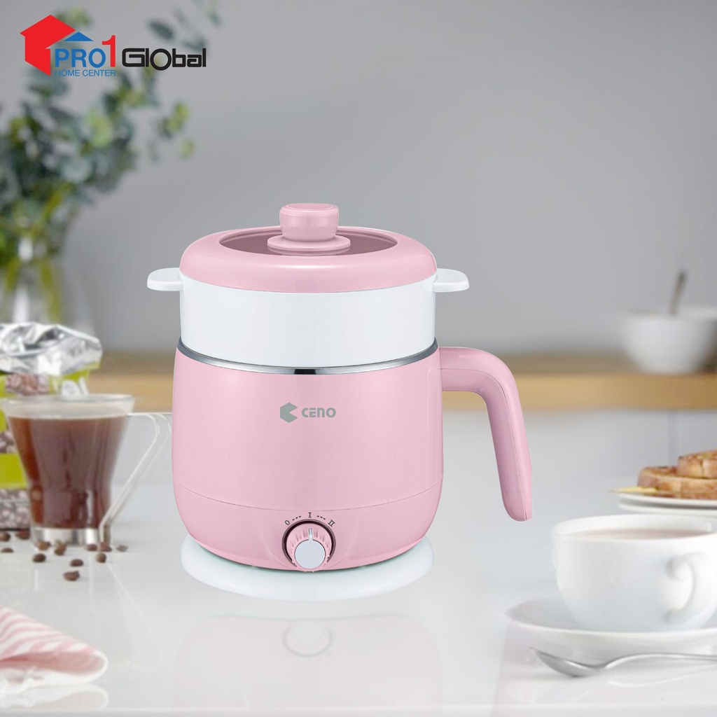 [2000000606316] CENO Electric Pot HB-K039E (1.5Lit,600W,Pink)