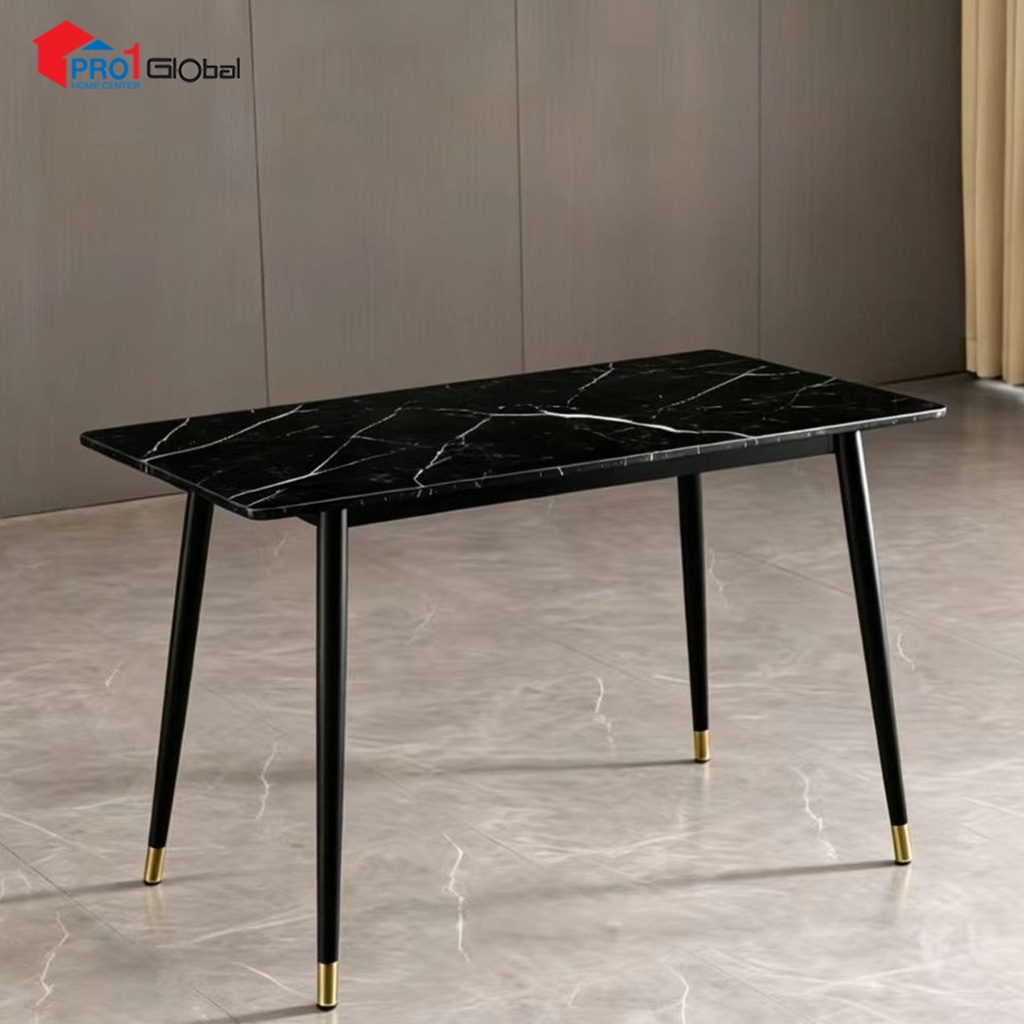 [2000000645575] Comfy Marble Dining Table DT81402-M013 (L140xW80xH75)cm