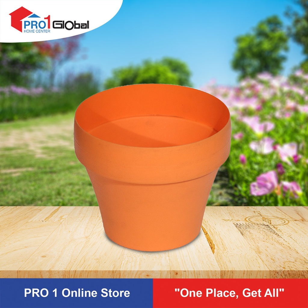 BABA Pot Round BI-FL-160 (L163xW163xH136)mm (Blaze Orange)