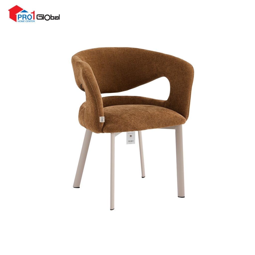 Comfy Dinning Chair Iron Leg With Fabric DC379 (L66xW61xH78)cm