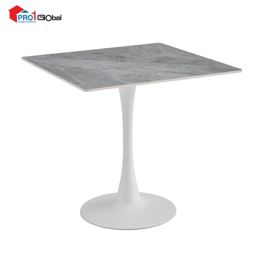 Comfy Marble Tea TableT12 (Stone+Iron Leg) (80x75)cm-Rectangle