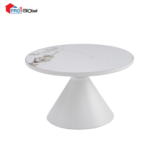 Comfy Marble Tea Table T15 Non-KD (Stone+Iron Leg) (70x40)cm