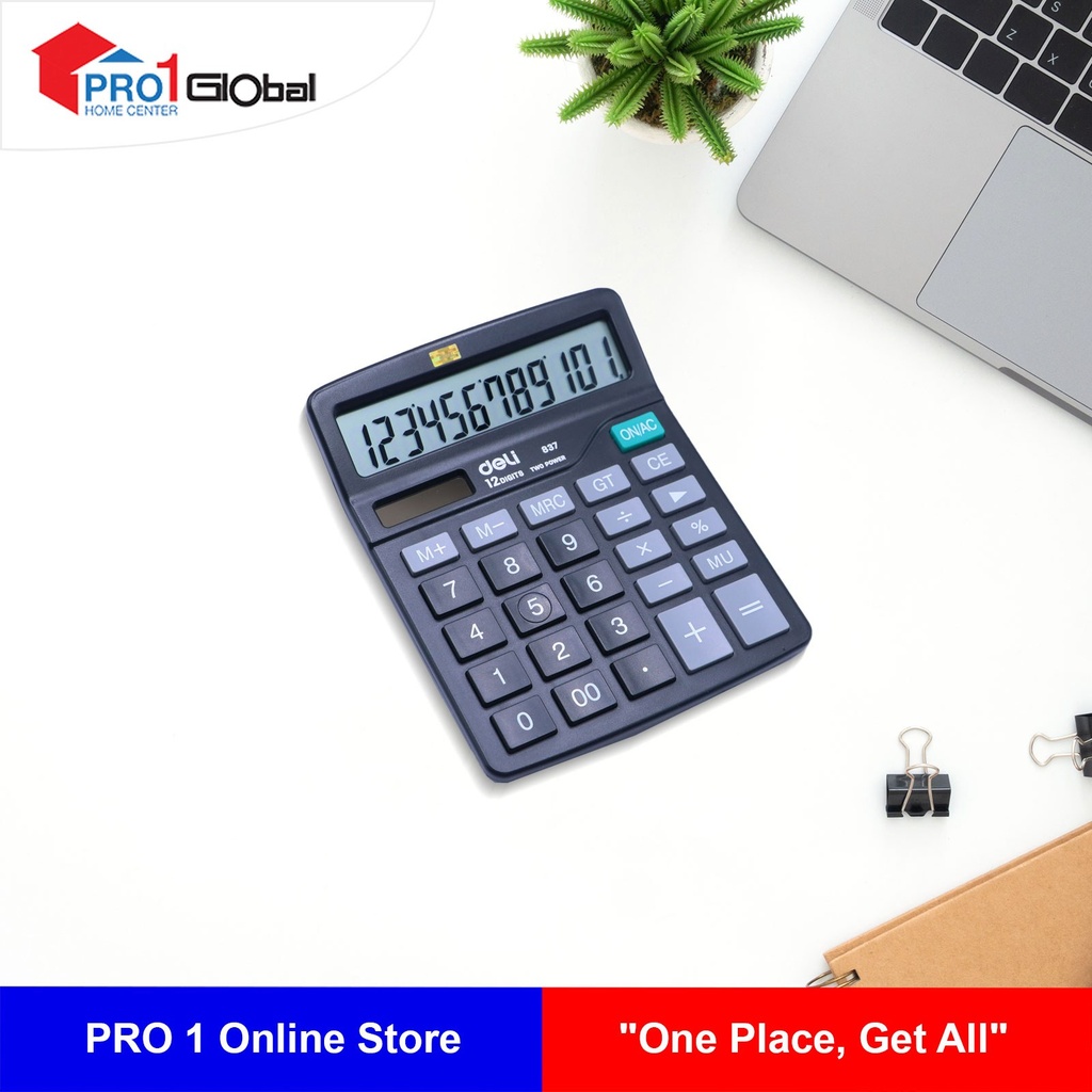 Deli Calculator E837 (12 Digits)