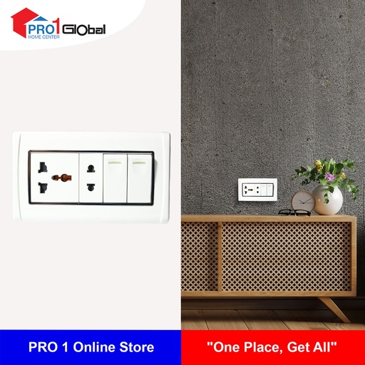 JUNON 2P & 3P Multi Socket with 2G Switch DF821L/9PHZ