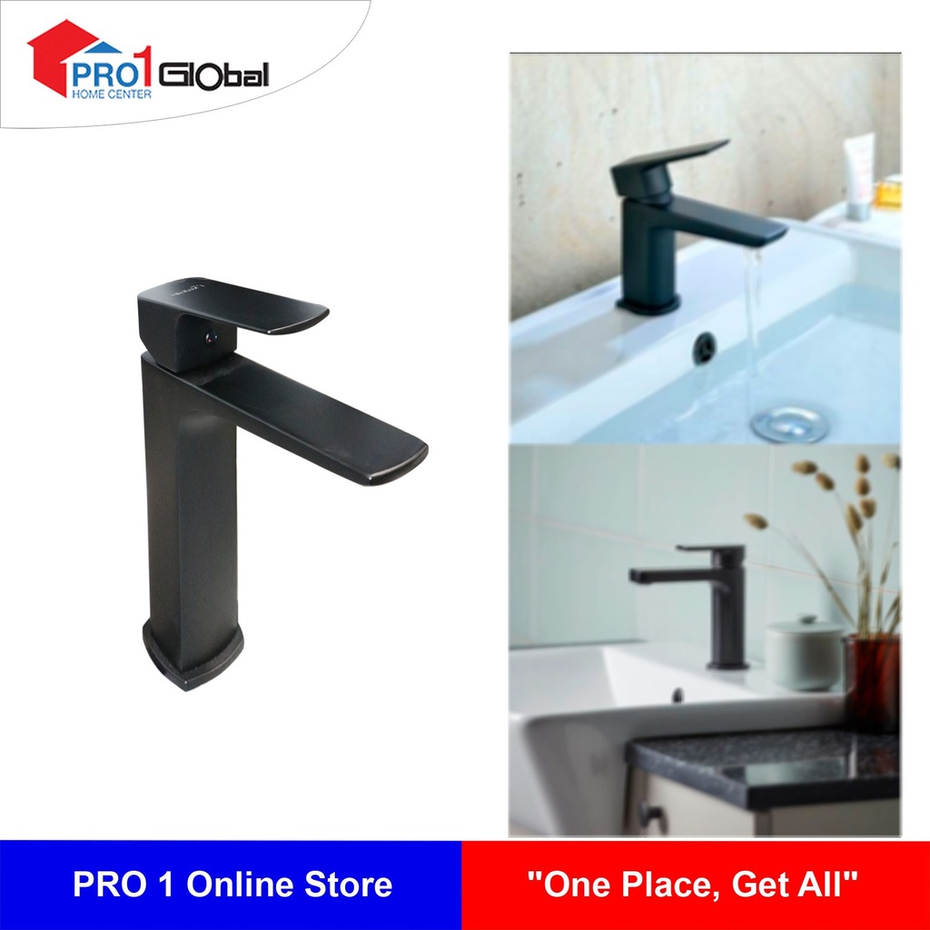 NEULUX Mixer Counter Basin Faucet NEX 860B-1A(Black)