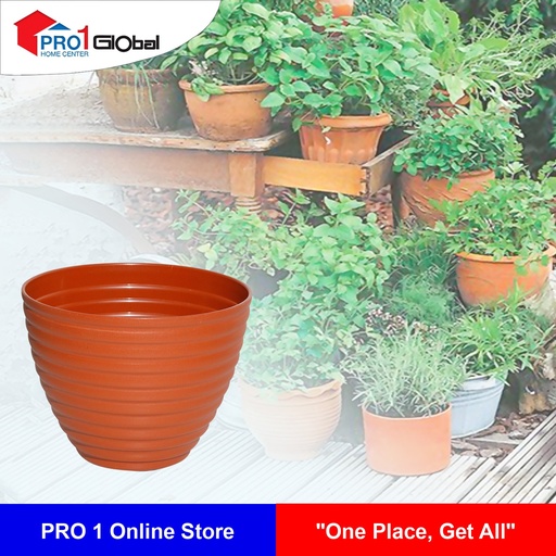 BLOOM Flower Pot 2JX004-2 (W25xL25xH20)cm (Red)
