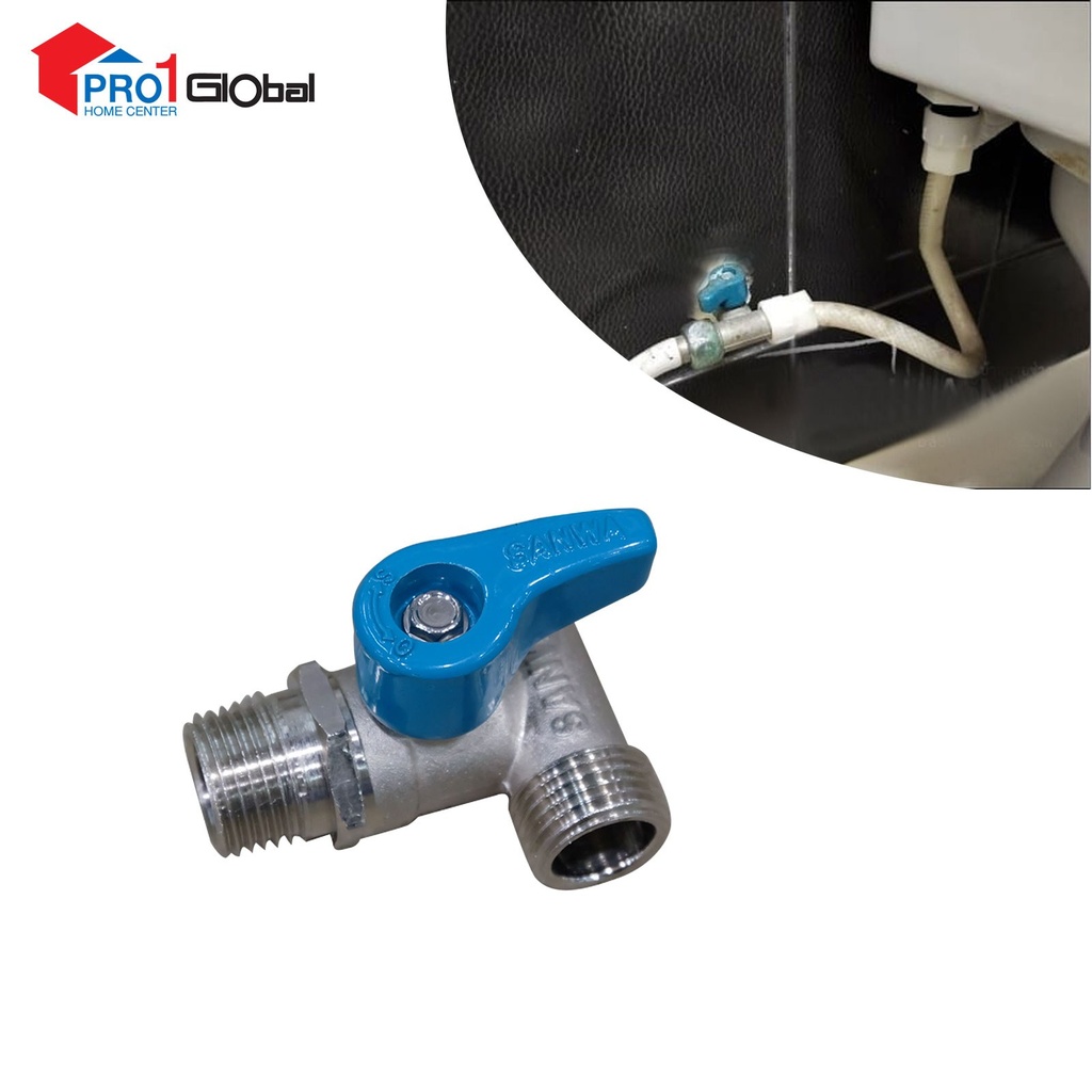 SANWA Mini Ball Valve 3Ways Model 3WM (1/2in)