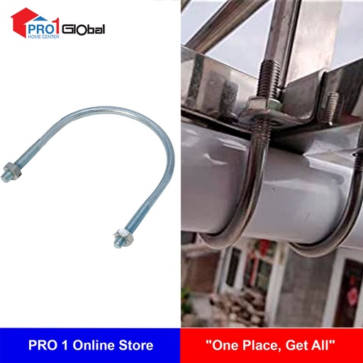 NNN U Bolt & Nut (4in)