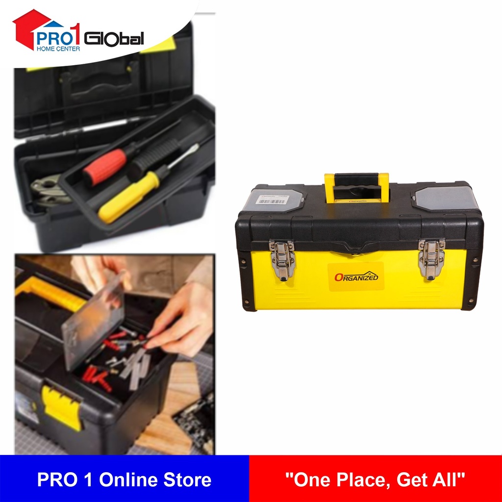 SHIELD ORGANIZED Aluminium Tool Box TZFLM-25 19in (Yellow)
