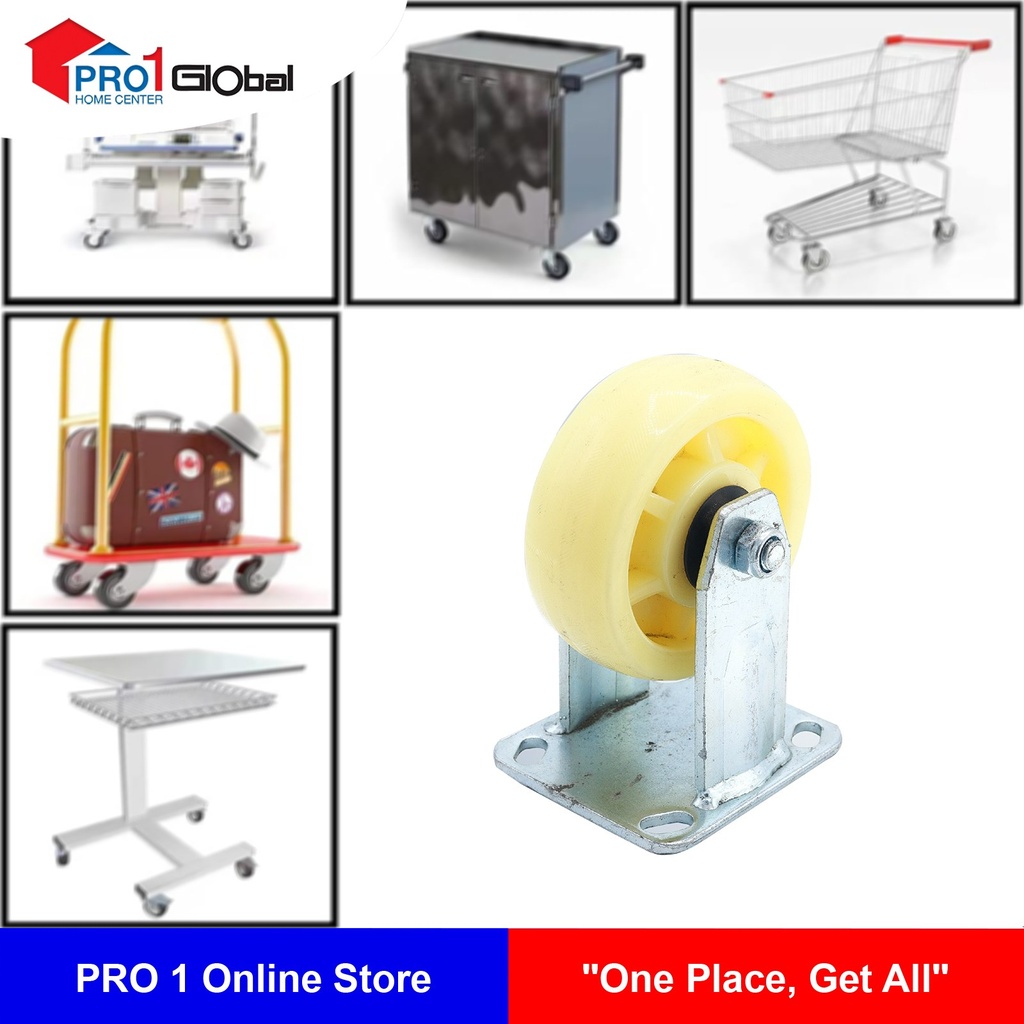 PPT Nylon Wheel Fixed 4in
