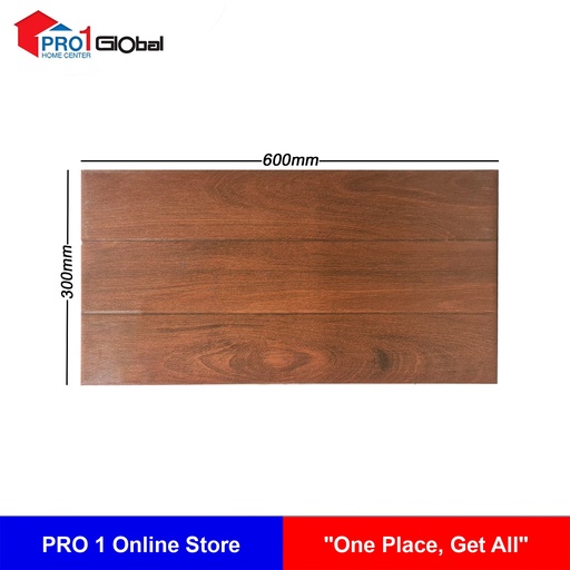 Cotto Tile FT Chatree Wood Red Brown (300x600)mm