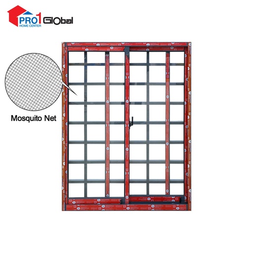 Dream Alu Slide Window D85-Series Frame 1mm (W3ft x H4ft)Gray