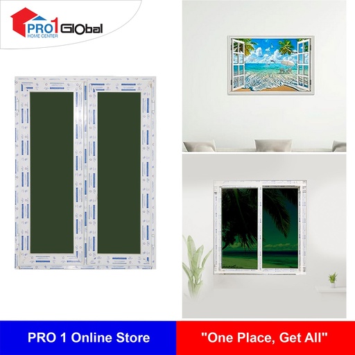 Aladdin UPVC Casement Window 80mm Frame (W3ft x H4ft)Sola Green