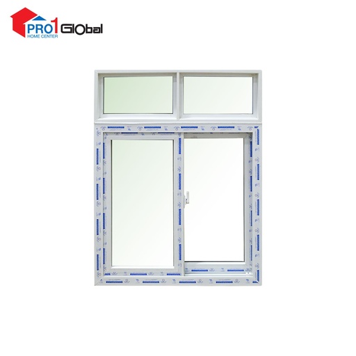 Aladdin UPVC Fixed & Slide Window 80mm Frame (W3ft x H4ft)Sola Green
