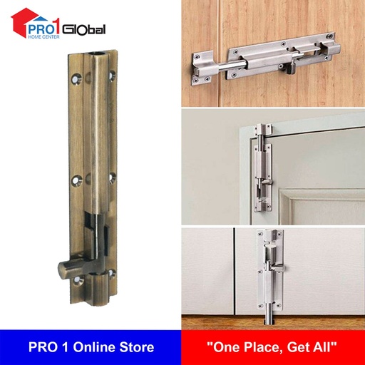 N.L Alu Flat Bolt 6 inch CP (Thick)