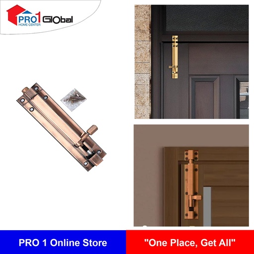 Golden Hill Alu Door Bolt 4in (AC)