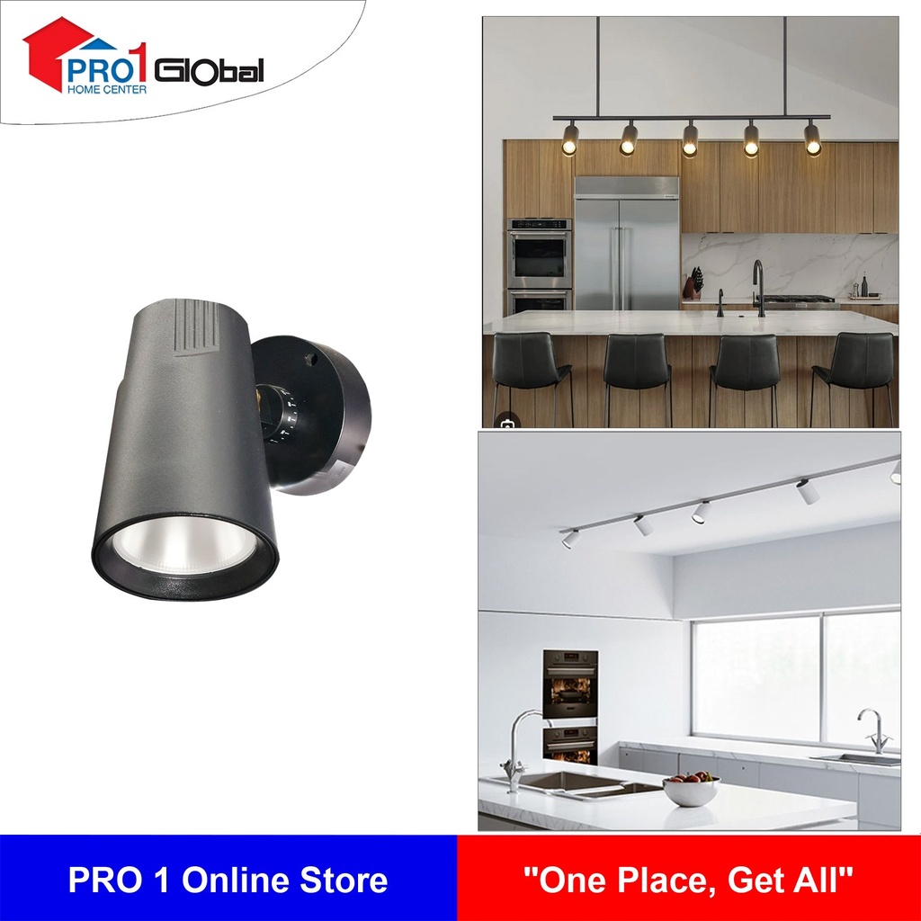 Ganva LED COB Surface Mounted Spot Light Light 20W 6000K GW1D18 BK