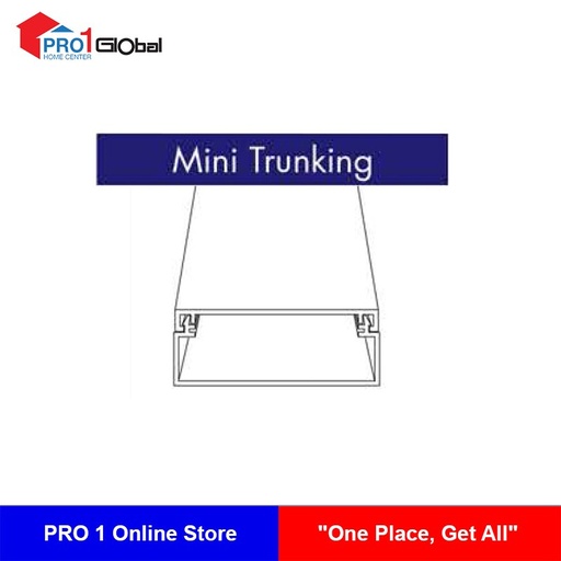 WIREMAN uPVC Mini Trunking 50mmx16mm (2in) White