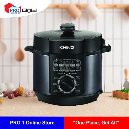 KHIND Pressure Cooker PC 6100 (6Lit,1000W)