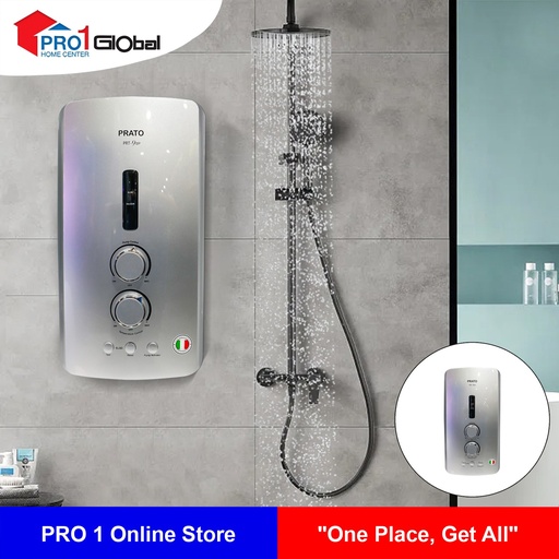 Prato Instant Water Heater PRT-9EP (With Pump, Silver)