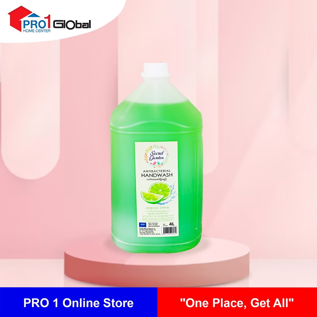 AP Secret garden Anti-Bacterial Hand Wash Lime 4 Lt