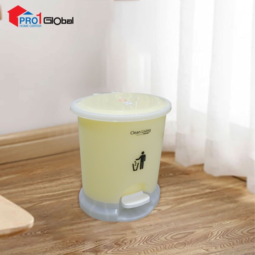 DUYTAN Circle Dustbin No-218 20ltr (40x35x44)cm (Blue/Yellow)