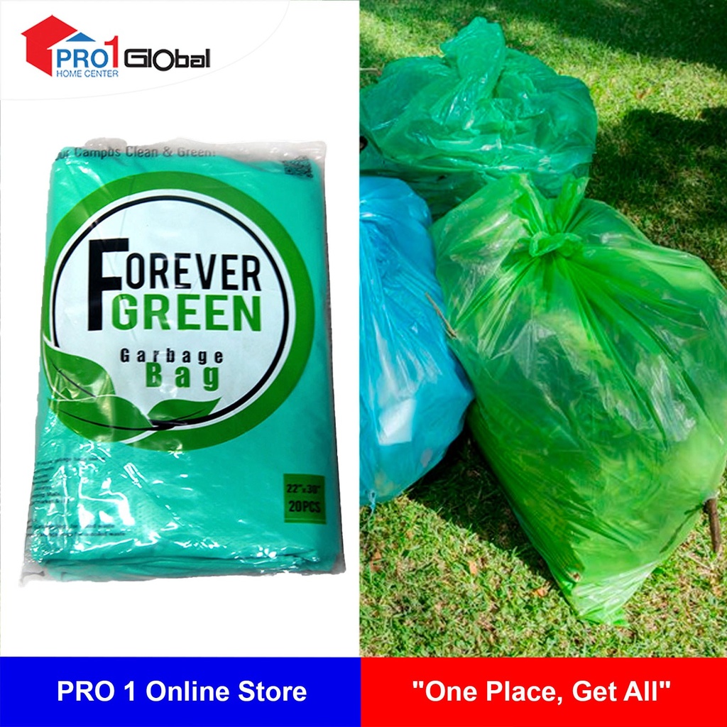 DP Garbage Bags Green (22x30)in (1x20Pcs)