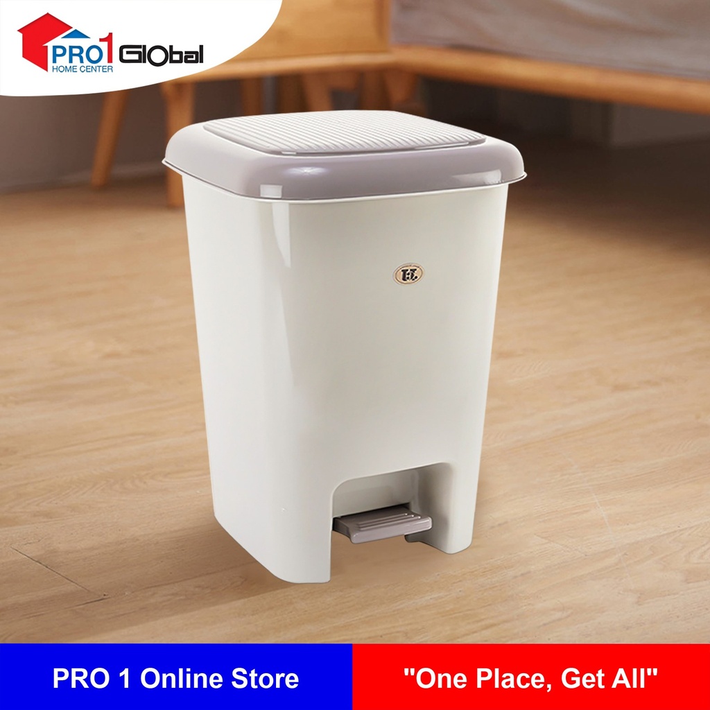 JCJ DustBin with Pedal No-2145 (15Ltr) (Beige)