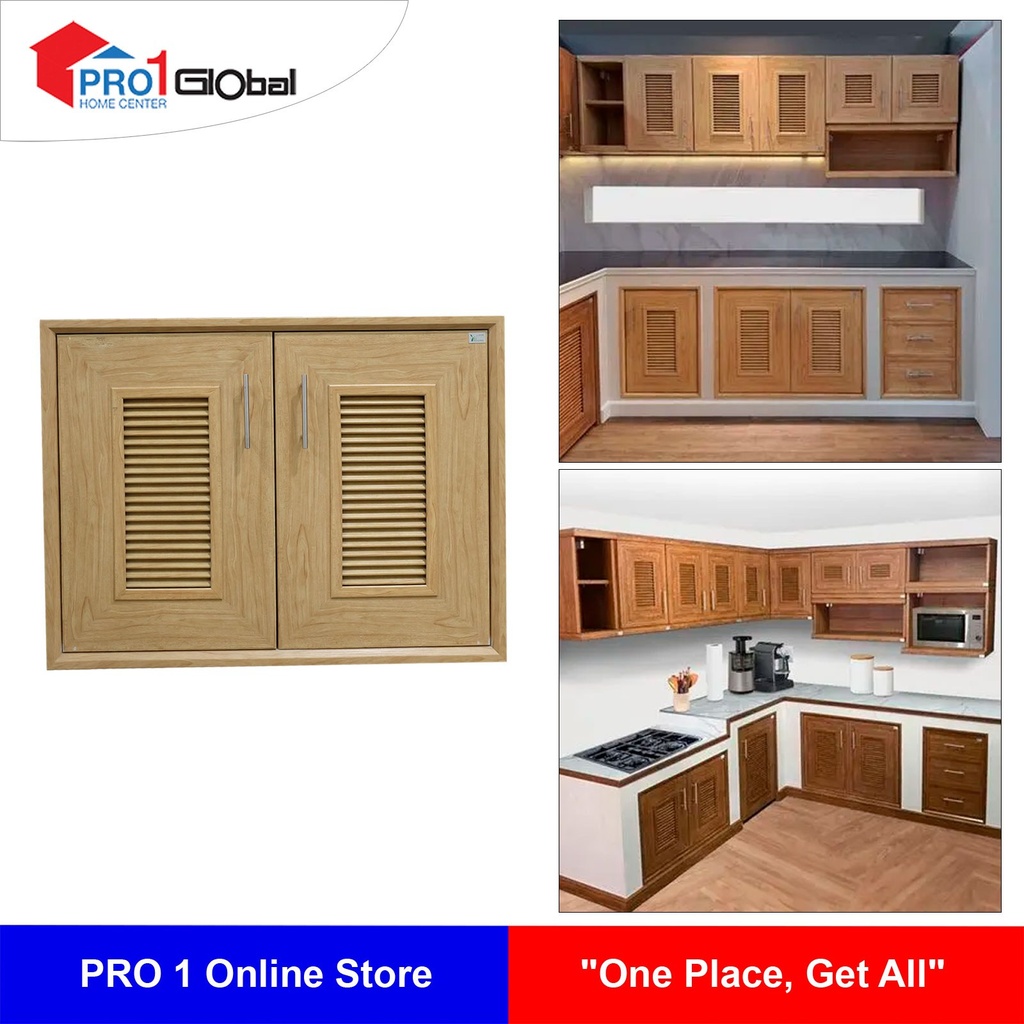 YES Moulding CA8060-17 Beach Louver(CA) Double Counterdoor (85.5x65.5x10)cm.