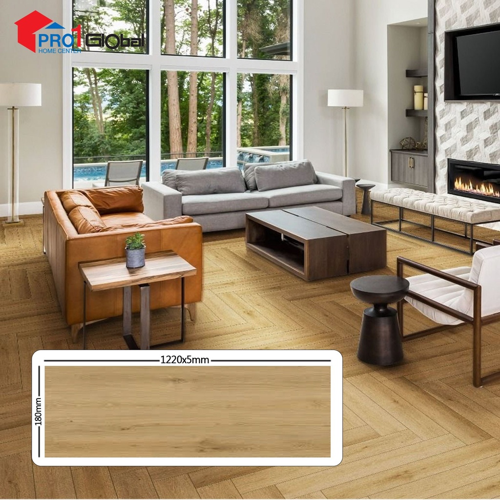 Cotto SPC Floor LT Lycan Oak 18178(4.0/0.3mm) (18x122)cm