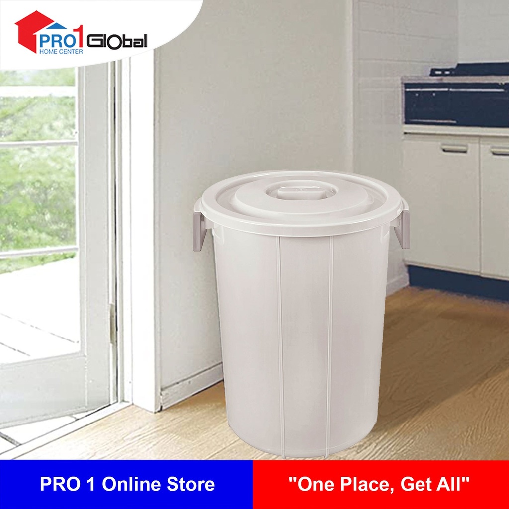 JCJ No-2020 Bucket With Lid (60.5L)Beige
