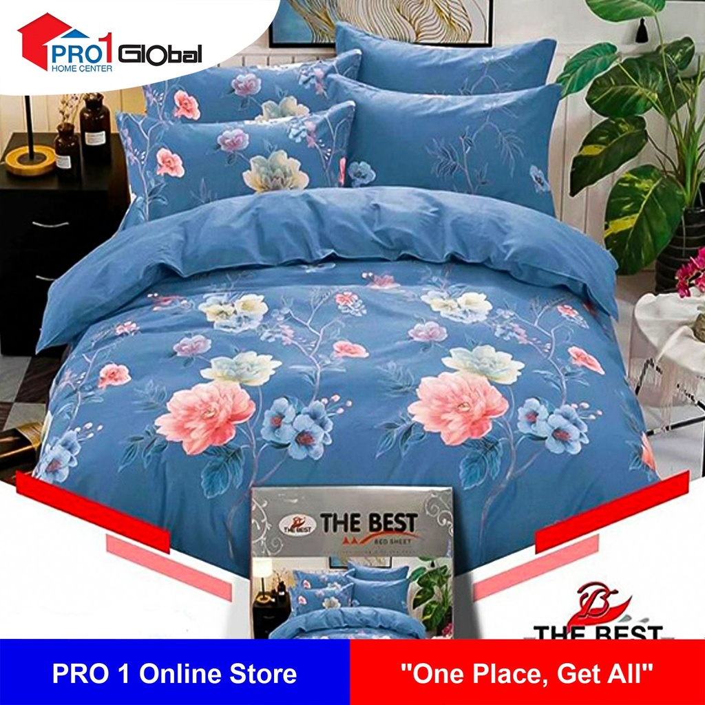 SH The Best Bedsheet Single Fitted 3Pcs (3.5ftx6.5ftx8in)