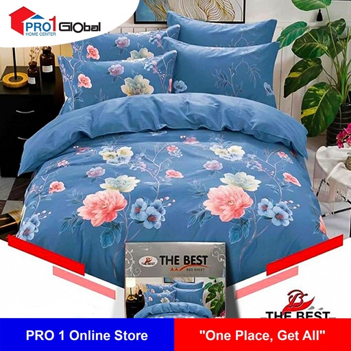 SH The Best Bedsheet Single Fitted 3Pcs (3.5ftx6.5ftx8in)